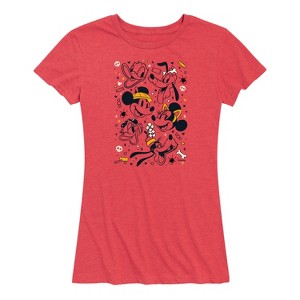 Women's - Disney - Halloween Collage Short Sleeve Graphic T-Shirt - 1 of 4