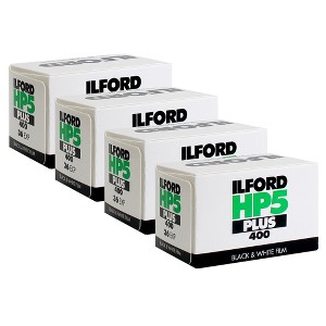Ilford HP5 Plus Black & White Negative Film 35mm Roll Film, 36 Exposures - 4 Pack - 1 of 4