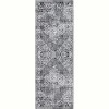 Acekool Floral Area Rug Machine Washable Non-Slip Low-Pile Soft Medallion Vintage Carpet - 2 of 4
