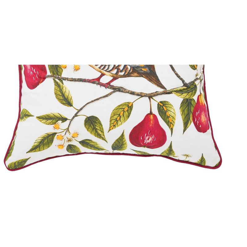 C&F Home Partridge In A Pear Tree Printed & Embellished Throw Pillow, 3 of 6