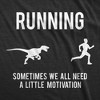 Mens Running Motivation Raptor Chase T Shirt Funny Dinosaur Tee Nerdy Graphic - Crazy Dog Men's T Shirt - 2 of 4