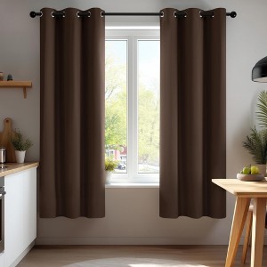Deconovo Grommet Curtains 2 Panels, Thermal Insulated, 38"W - 1 of 4