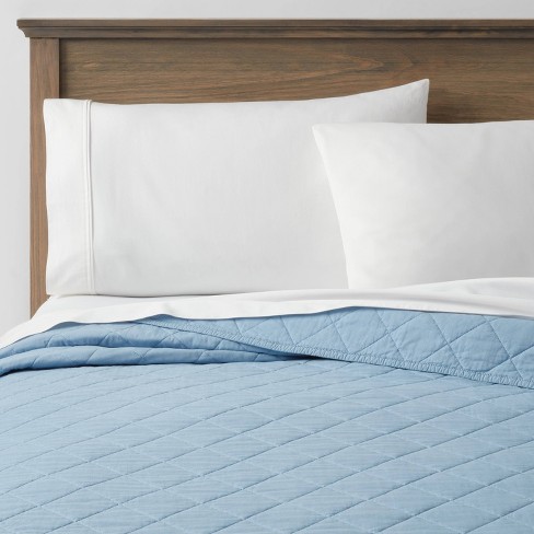 Baby blue bed online throw