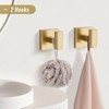 Itopfox 5-Piece Brushed Gold Bathroom Hardware Set, Stainless Steel Towel Holder with Ring & Hook, Wall Mounted Accessories for Bathroom - 4 of 4