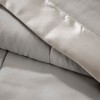 Sapphtopaz Lightweight Down Alternative Blanket with Satin Trim, 90"W x 90"L Microfiber Throw Blanket for Bed, Full/Queen Size Blanket - 2 of 4