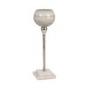 Modern Metal Glass Stone Aluminum Pillar and Taper Holder Decorative Candle Stand Contemporary Single Accent Piece - 2 of 4