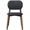 NicBex Mid-Century Modern Leather Dining Chair Set of 2 with Foam Cushion and Solid Wood Legs for Living room - 4 of 4