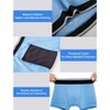 TIICHOO Washable Incontinence Underwear for Boys Cotton Reusable Nighttime Underwear Boxer Briefs 5 Pack - 4 of 4