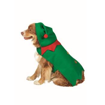 Northlight 27" Green and Red Christmas Elf Dog Costume - Size M