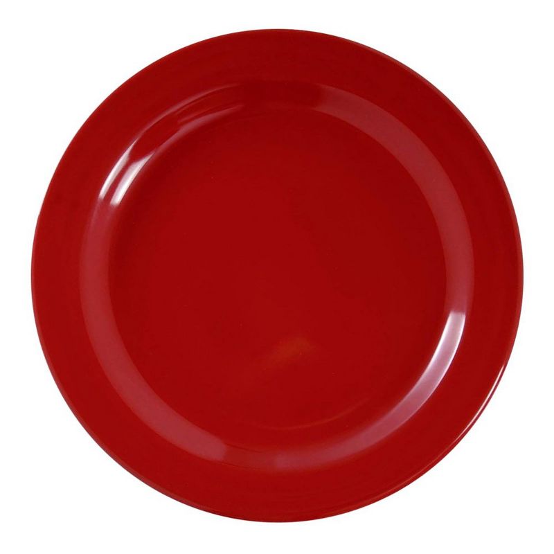 Smarty Had A Party 7.5" Solid Red Holiday Round Disposable Plastic Appetizer/Salad Plates (120 Plates), 1 of 5