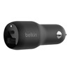 Belkin 2-Port 37W USB-C/USB-A Power Delivery Car Charger with 3.3' USB-C Lightning Cable - 2 of 4