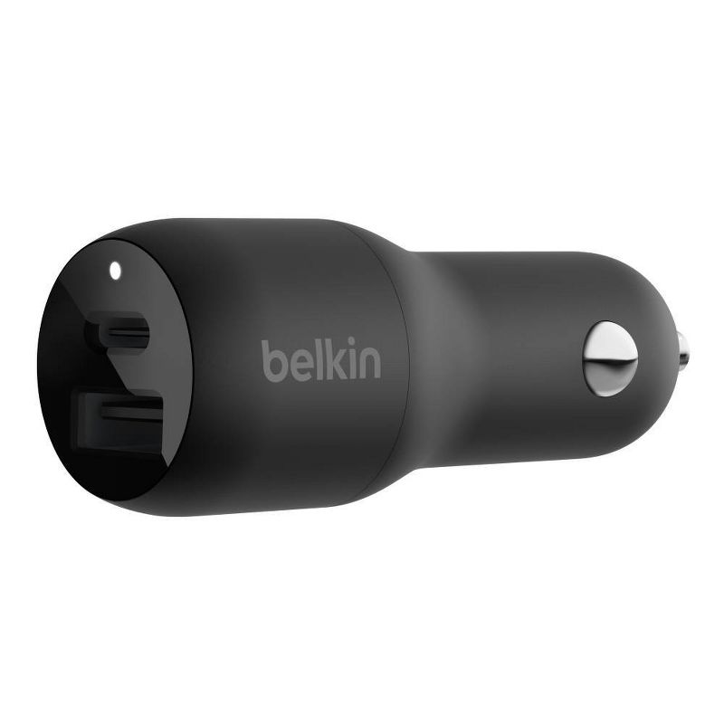 Belkin 2-Port 37W USB-C/USB-A Power Delivery Car Charger with 3.3&#39; USB-C Lightning Cable, 3 of 8