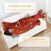 Catalonia Fleece Wearable Blanket with Sleeves and Foot Pockets, Micro Plush Wrap Sleeved Throw Blanket Robe, Super Fuzzy Cozy TV Blanket Throw, Gift - 4 of 4