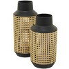 The Novogratz Metal Open Weaved Inspired Vase Set of 2 Brown - Olivia & May: Indoor Amphora Vases, Modern Style - 4 of 4