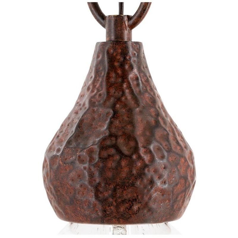 Mark & Day Drasenhofen 16"H x 7"W x 7"D Traditional Rust Ceiling Lights, 2 of 5