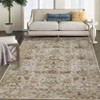 Washable Area Rug – Non-Slip Ultra-Thin Low Pile Vintage Oriental Distressed Carpet for Living Room, Bedroom, Dining, Office & Nursery, Multi-Color - 3 of 4