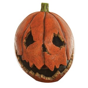 Ghoulish Adult Ghoulish Last Night Pumpkin Costume Mask - 14 in. - Orange - 1 of 1