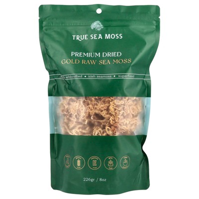 True Sea Moss Premium Dried Gold Raw Sea Moss, 8 oz (226 g)