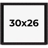 PosterPalooza | Modern Shadow Box 1" Depth Black Picture Frame - UV Acrylic, Backing Board, Hanging Hardware - 2 of 4