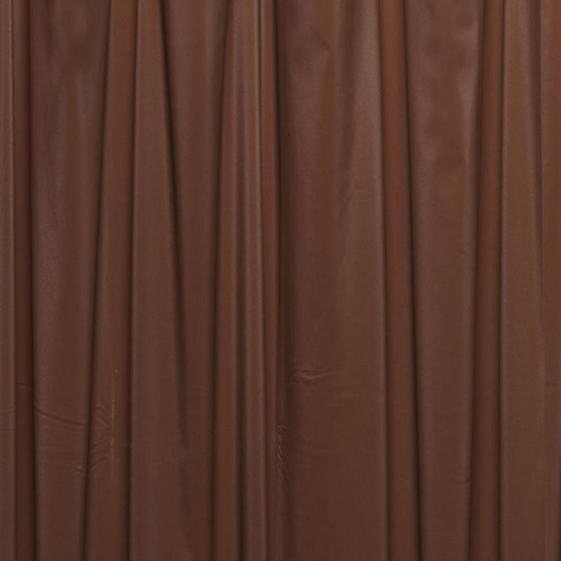 Carnation Home Fashions 3 Gauge Vinyl Shower Curtain Liner with Weighted Magnets and Metal Grommets - Brown 72x72", 3 of 4
