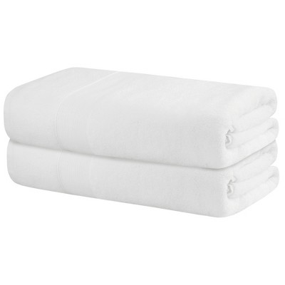 Unique Bargains Thick Cotton Highly Absorbent Bath Towel 2 Pcs