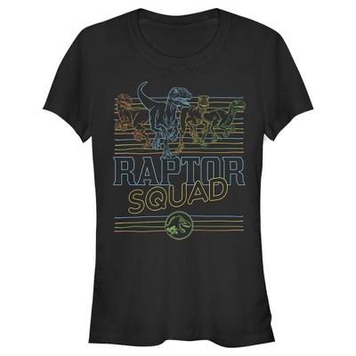T-shirt Uomo Jurassic World Camp Cretaceous Squad Panel, 100% Cotone, Stampato Con Inchiostri Ecologici