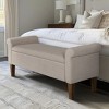 CAVINAS Storage Bench Ottoman with Storage Upholstered Ottoman Bench - 3 of 4