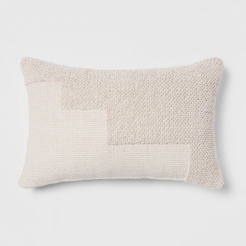 embroidered thin line lumbar throw pillow project 62 �