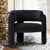 Barrel Living Room Accent Chair, Upholstered Modern Side Armchair for Home, Bedroom - 2 of 4