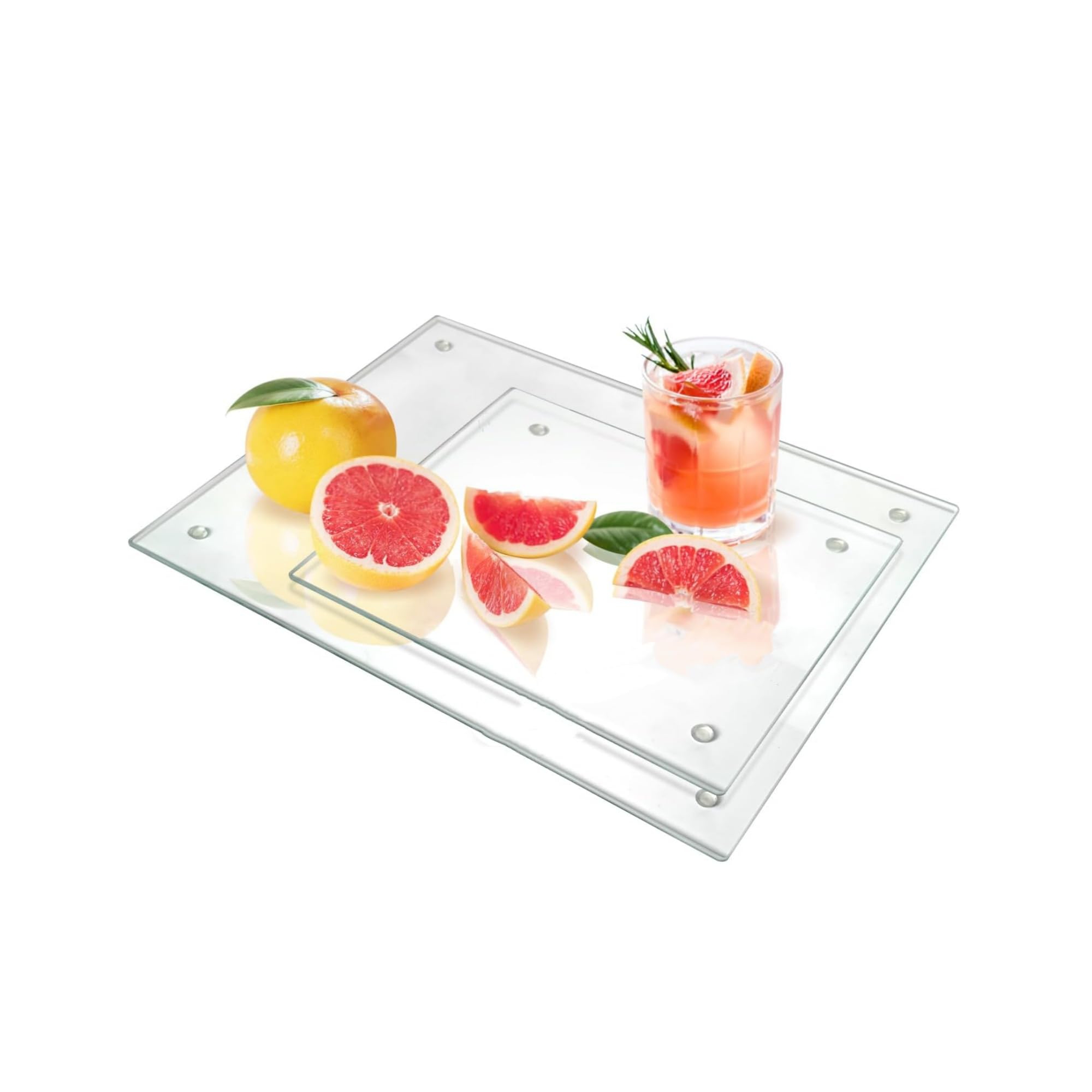 Cutting Board, Tempered Glass - Non-Slip Chopping Plate, Shatter & Heat Resistant for Kitchen Countertop