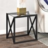  22' Geometric Metal  Side Table in Black - Henn&Hart - 3 of 4