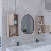 Vynxaria 2-Pc Wall-Mounted Bathroom Medicine Cabinet with Versatile Open and Closed Storage for Organized Essentials - 2 of 4