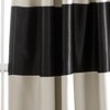 2pk 52"x84" Light Filtering Montego Striped Curtain Panels Off White/Black - Lush Décor - 3 of 4