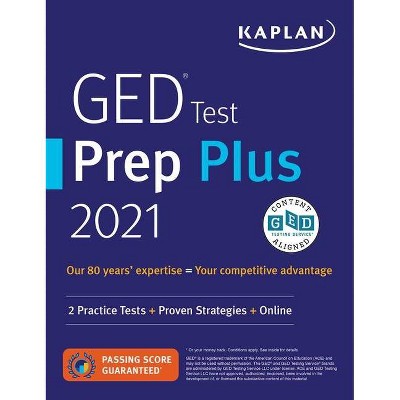 GED Test Prep Plus 2021 - (Kaplan Test Prep) by  Caren Van Slyke (Paperback)