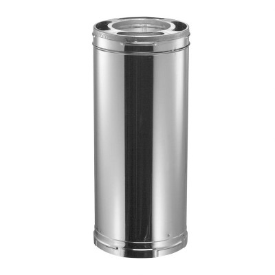 DuraVent 6DP-36 DuraPlus Galvanized Steel Triple Wall Wood Burning Stove Pipe Connector to Vent Smoke/Exhaust, 36" x 6" Diameter