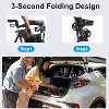 Rollator Walkers with Seat for Seniors, No Assembly Foldable All Terrain Lightweight Durable Aluminum Rolling Walker with Comfortable Backrest - 4 of 4
