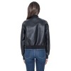 Women's Faux Leather Bomber - S.E.B. By Sebby - image 2 of 4