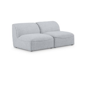 Meridian Furniture,Miramar Durable Linen Textured Modular Sofa - 1 of 4
