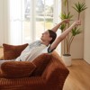 AENKYO Oversized Sleeper Sofa Bed & Cloud Lounge Chair, 2 Pillows Corduroy Upholstered Sofa No Assembly Required for Living Room - 4 of 4