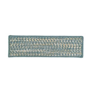 Colonial Mills Monterey Wool Tweed Stair Treads - Teal 8"x28" (SET 13) - 1 of 4