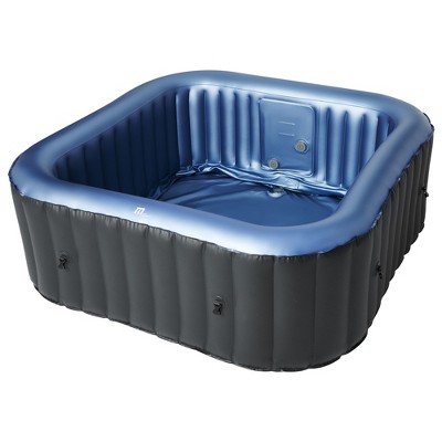 Mspa Tekapo 6 Person Inflatable Squared Hot Tub With Air Jets Massage ...