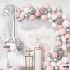 KatchOn, Silver 1 Balloon for First Birthday - Giant, 40 Inch | One Balloon for First Birthday, Winter Onederland 1st Birthday Girl - 4 of 4