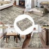 Machine Washable Area Rug, Soft Low Pile Boho Vintage Distressed Rug with Non-Slip Backing for Living Room, Bedroom & Dining Room - 4 of 4