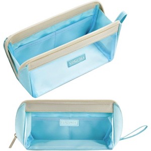 Fmeida Clear Aesthetic Pencil Case Pouch for Girls Cute Kawaii Mark Pen Case Organizer Large Capacity for Kids Teen College Students Adults - 1 of 4