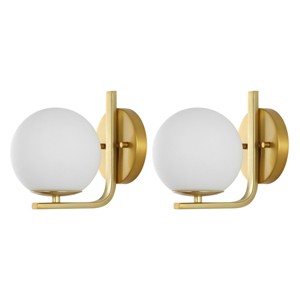 Liraz 8" Wall Sconce (Set of 2)   - Safavieh - 1 of 4