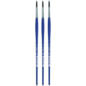 da Vinci FORTE-Acrylics Student Brush, Synthetic, Acrylic & Oil, Round, Series 8630, Size 10, Pack of 3 - 1 of 3