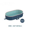 Racxily Foldable PVC Pool for Adults & Kids, Portable Outdoor Swimming Pool for Summer Backyard, Patio, Garden - 2 of 4