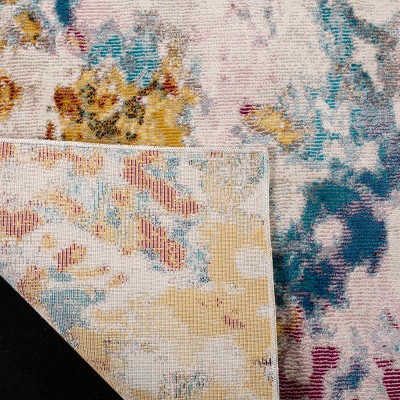 Aria 4' x 6' Multicolor Synthetic Area Rug