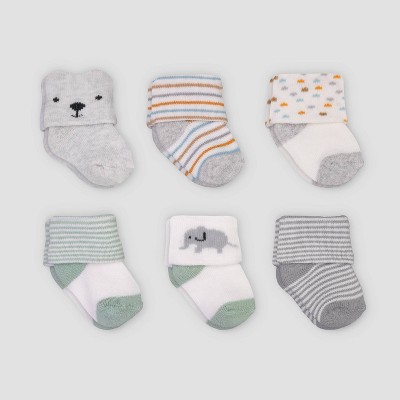 Carter's Just One You® Baby Boys' 6pk Alt Terry Socks - 0-3M