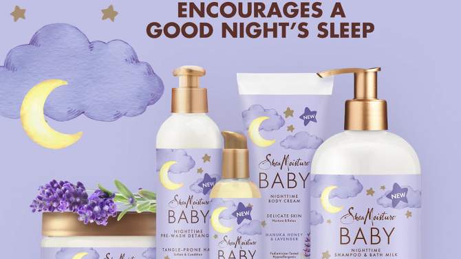 SheaMoisture Baby Manuka Honey &#38; Lavender Nighttime Body Cream for Delicate Skin - 8oz, 2 of 5, play video